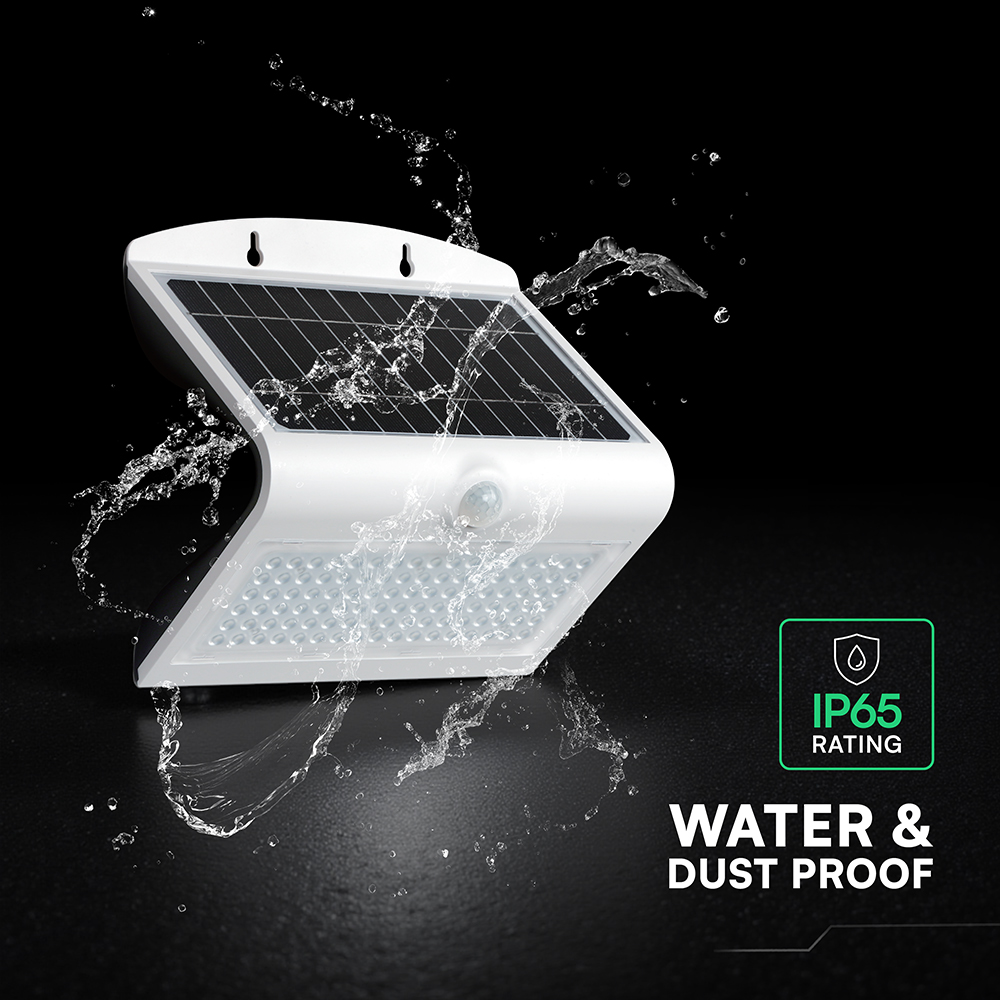 6.8W LED Lampada Solare Luce Bianco Naturale Corpo Bianco img 3