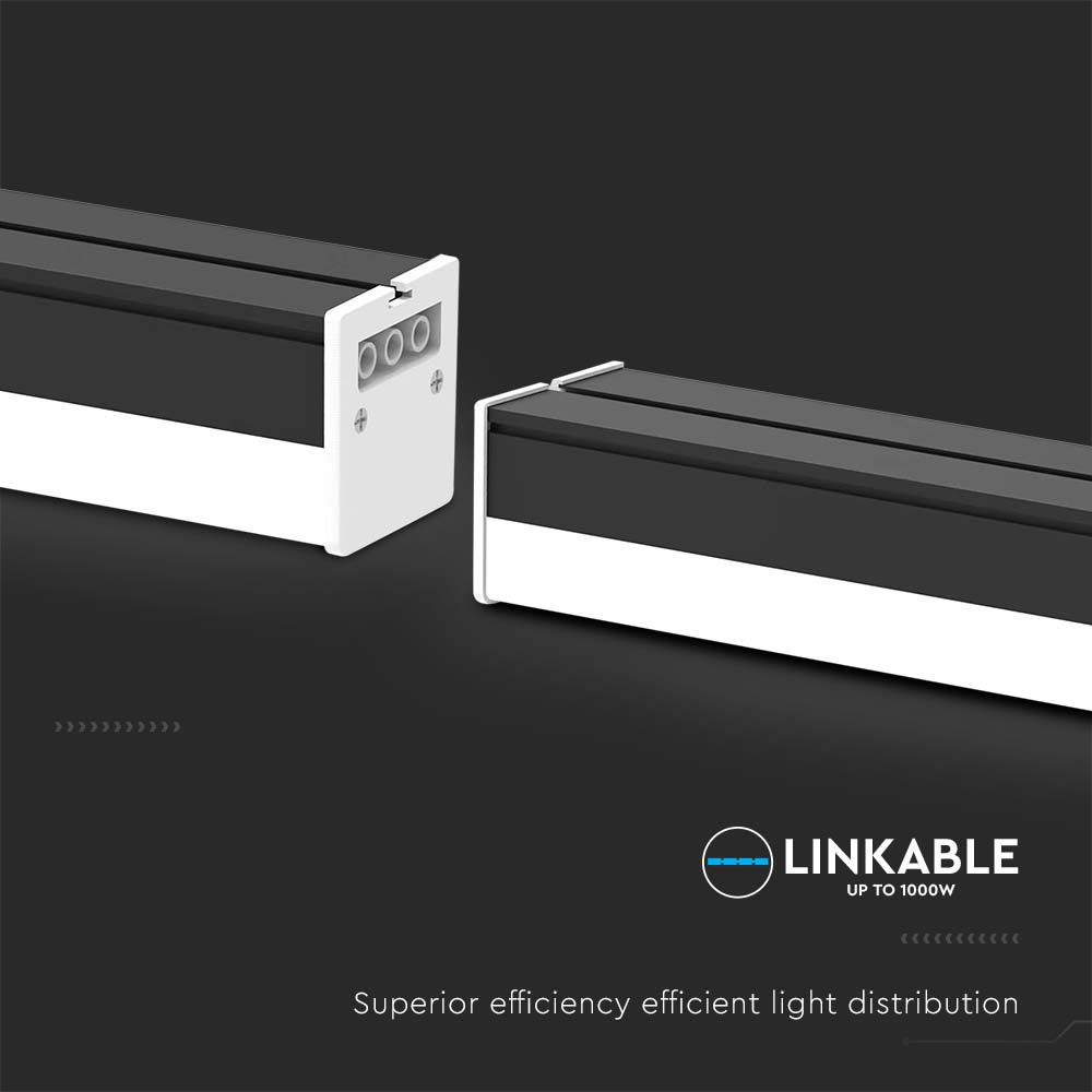 40W LED Linear Light Black 6500K img 3