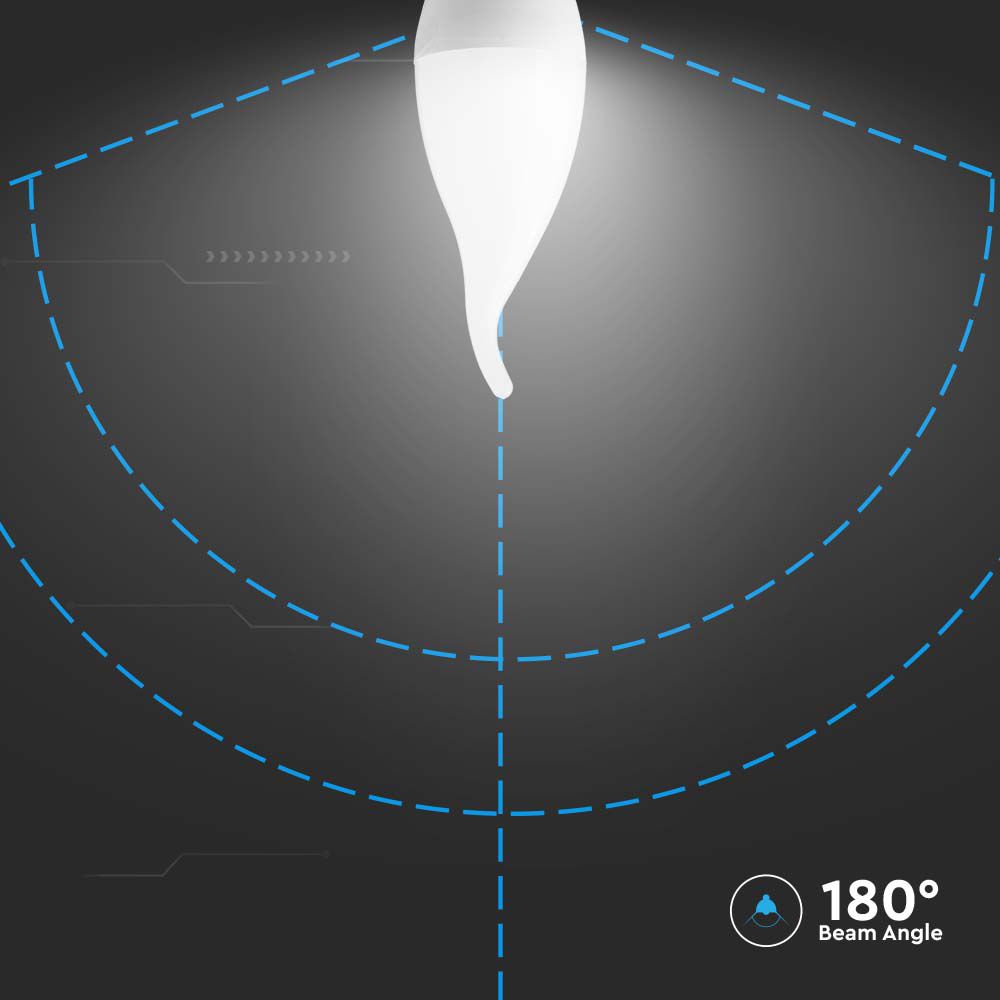 Lampadina LED E14 3.7W Candela a Fiamma 2700K img 1