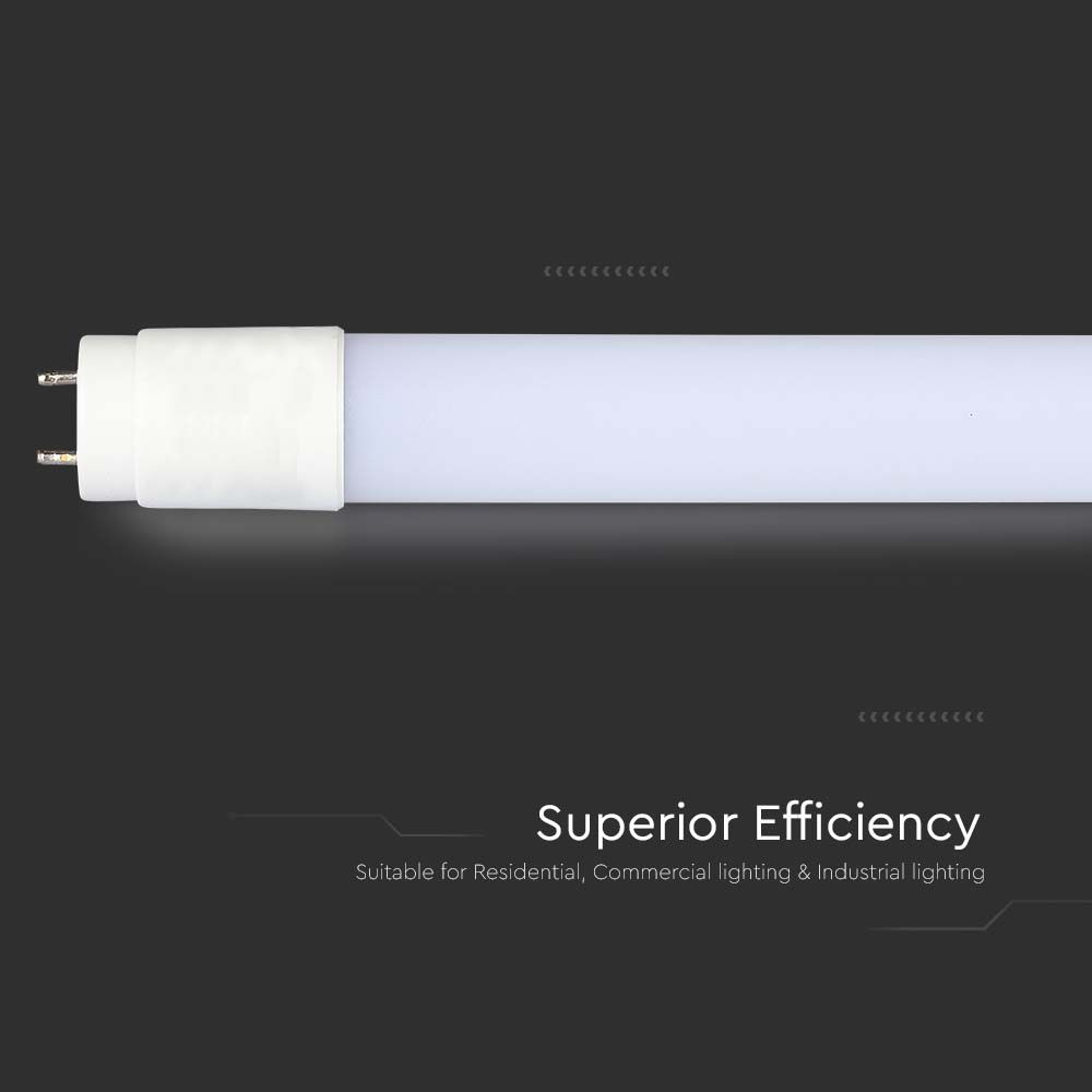 Tubo LED Chip Samsung T8 18W 100LM/W G13 120cm in Nanoplastica img 2