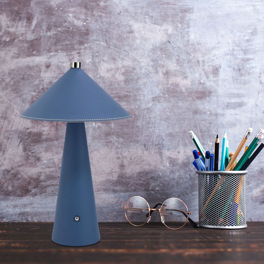 3W LED Magnetic Table Lamp With Battery 4000mAh CCT: 3IN1 Blue Body Dimmable img 1