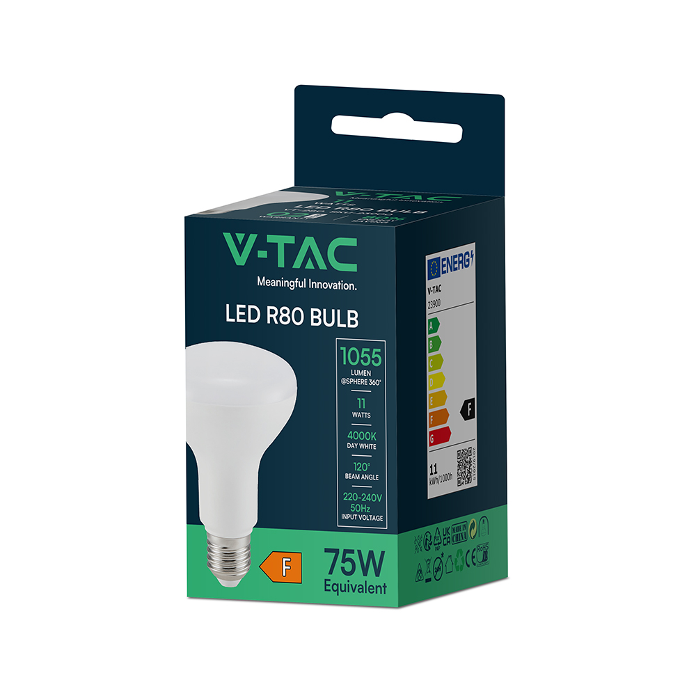 LED Bulb - 11W E27 R80 Thermoplastic 4000K