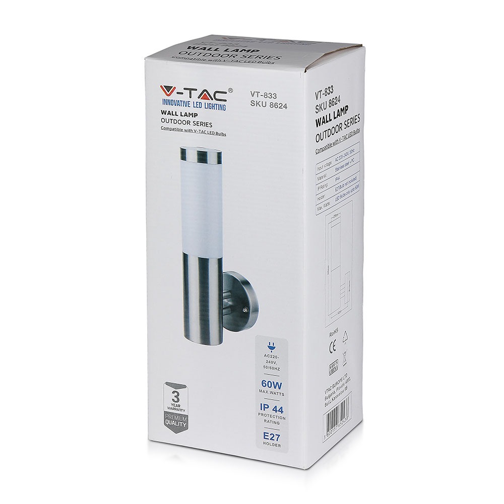 Applique corpo in acciaio inox