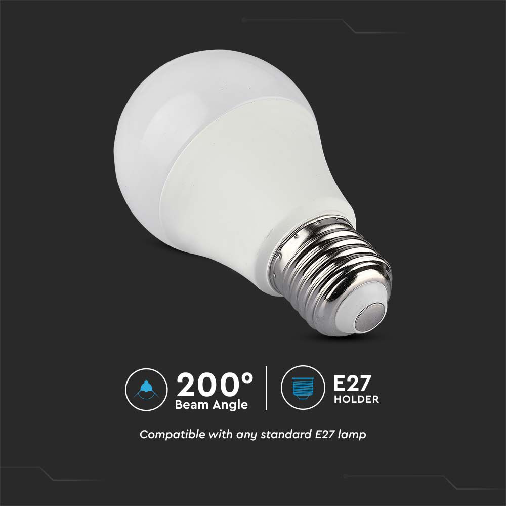 LED Bulb 8.5W E27 A60 With RF Control RGB 3000K Dimmable