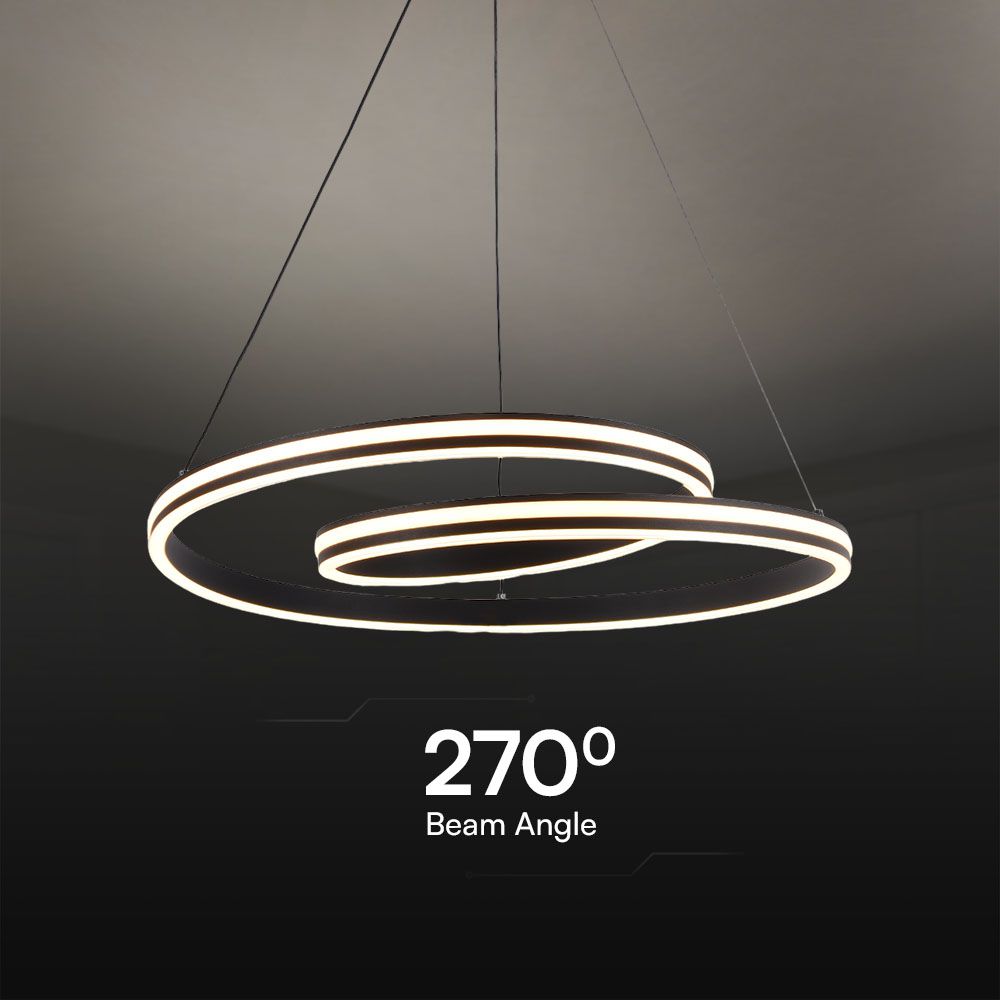 LED Designer Pendant Lampholder Black + White Body img 1