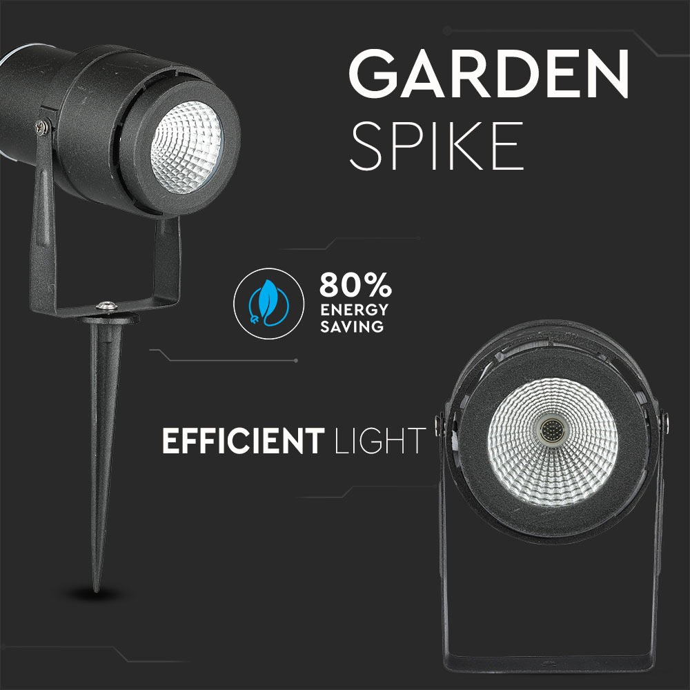 12W LED picchetto per Giardino Corpo Nero Green