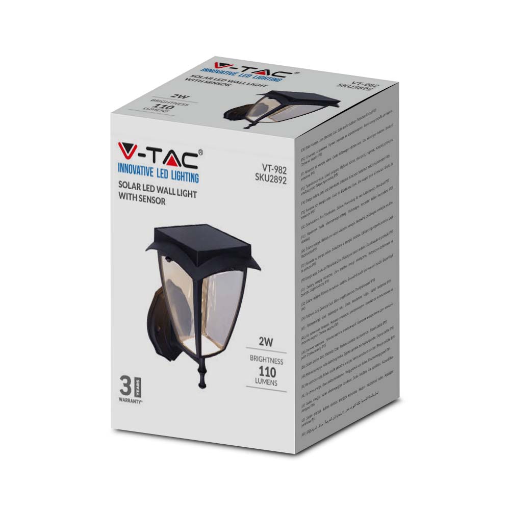 2W  Solar Stand Lamp Black Body 3000K6000K IP44