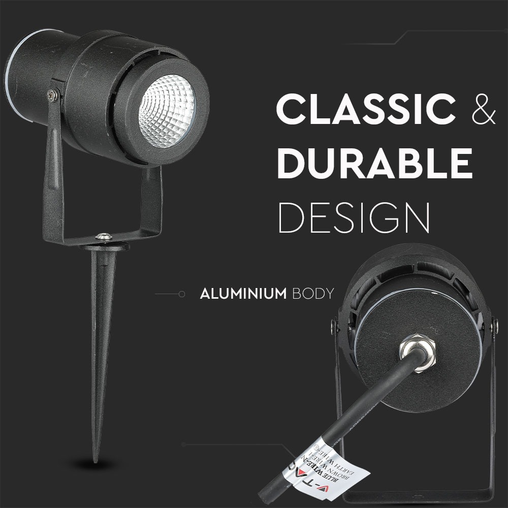 12W LED picchetto per Giardino Corpo Nero Green img 2