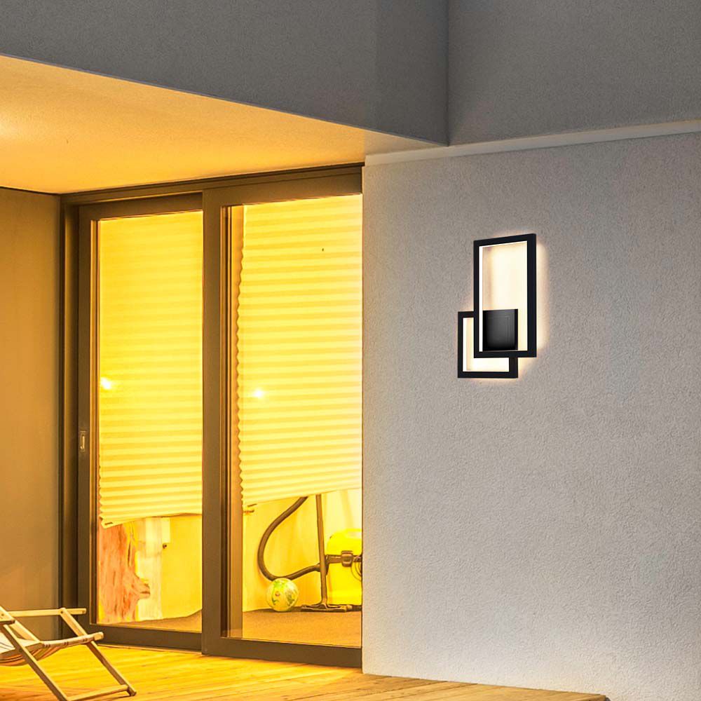 Lampada LED da Muro 20W Colore Nero 3000K IP20 img 1