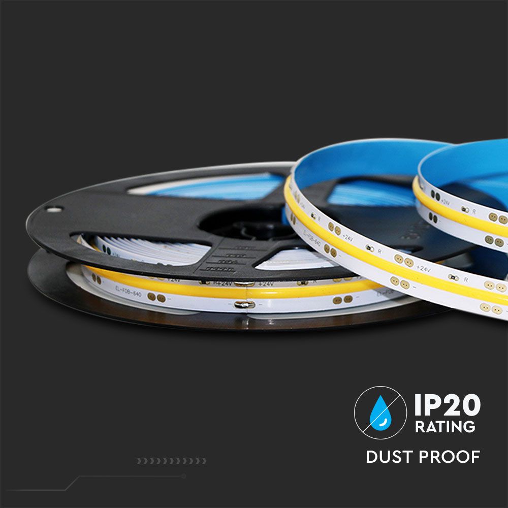 LED COB Strip Light IP20 24V 420 Leds 10W/m 5M 6000K img 3