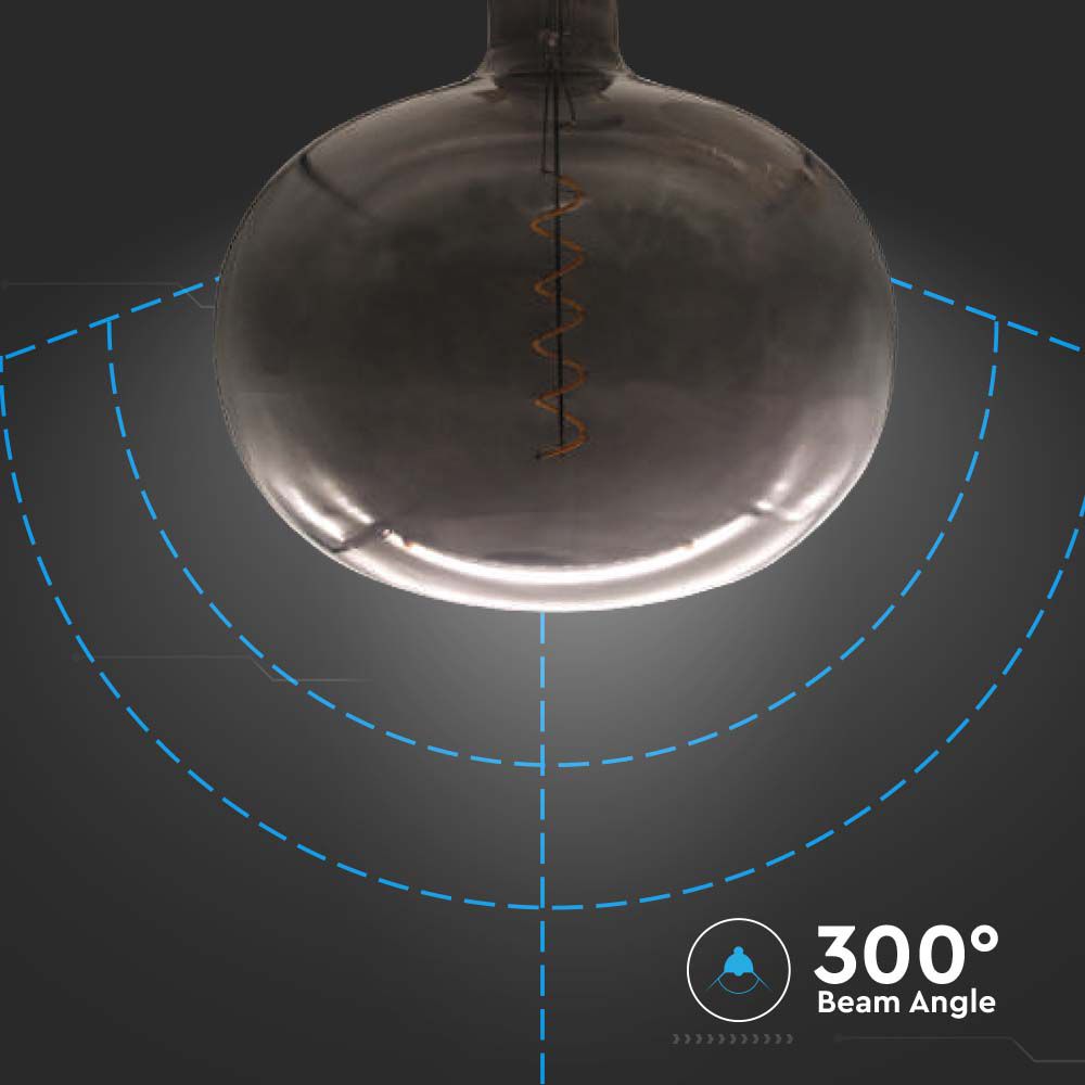 LED Bulb - 4W Filament Cobble Shape Black img 1