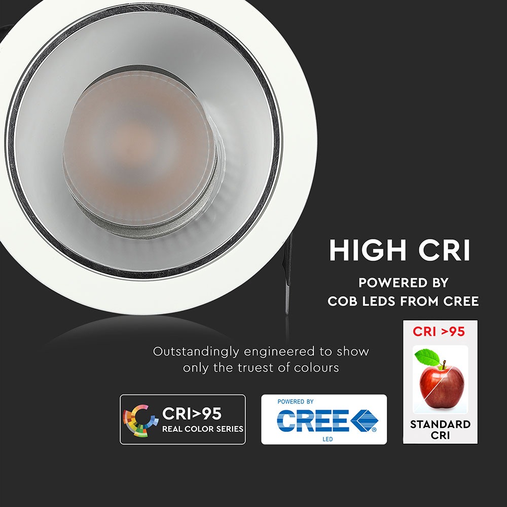 6W LED COB Hotel Faretto da incasso CRI>95 4000K img 2