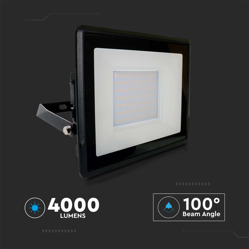 50W LED Floodlight SAMSUNG CHIP Black Body 4000K img 6