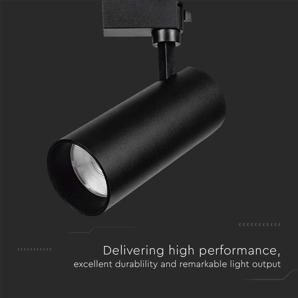 LED Tracklight SAMSUNG CHIP Black Body 4000K