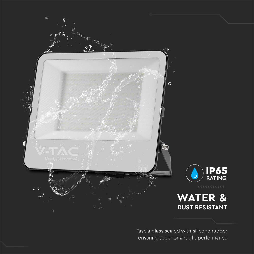 Faro LED Chip Samsung 200W 185LM/W Colore Nero con Vetro Grigio 4000K img 3