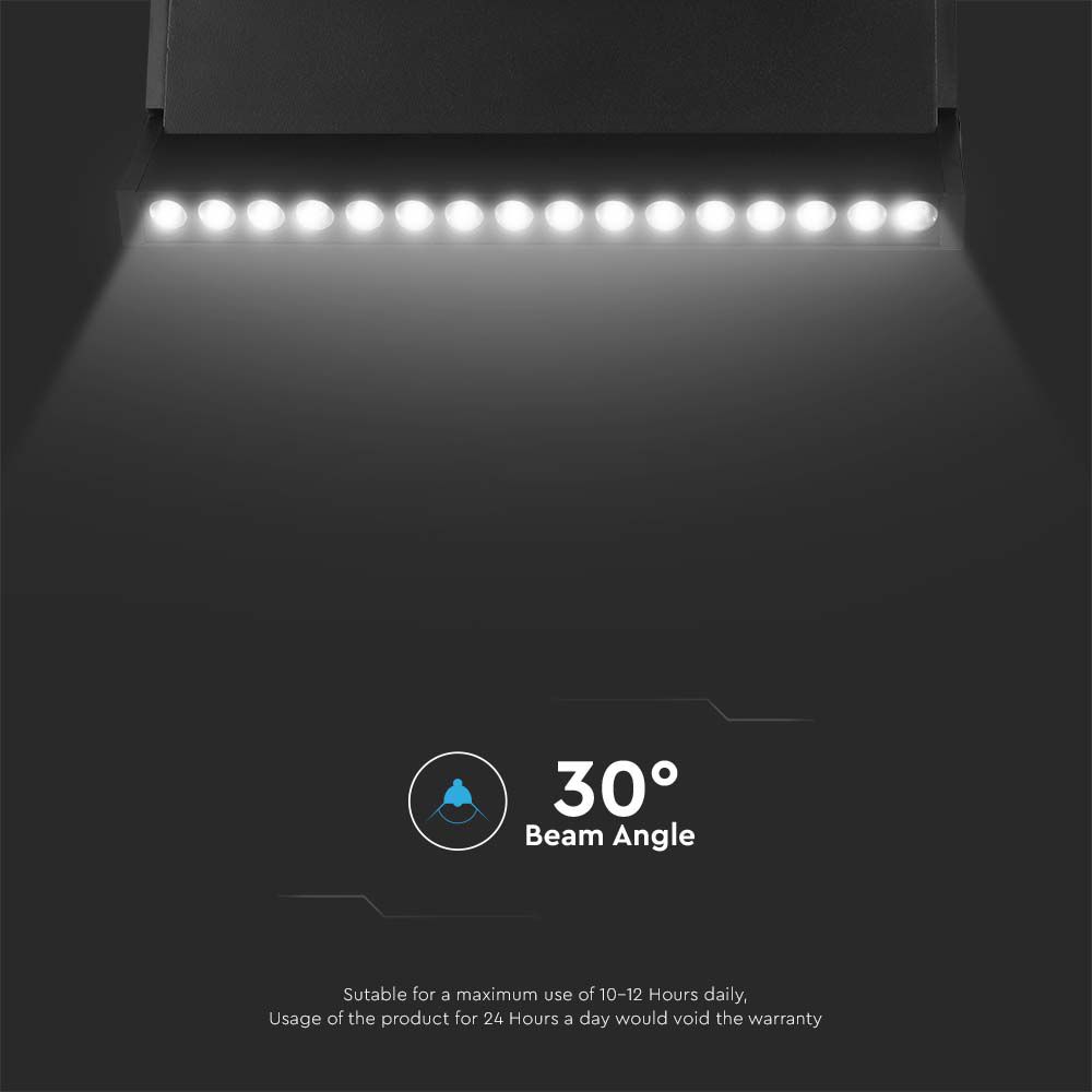 18W LED Magnetic SMART Tracklight Black 3in1 img 1