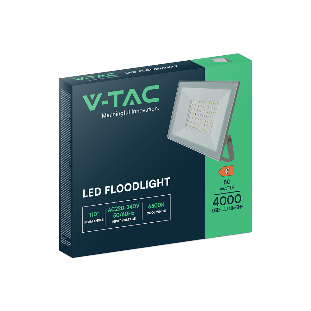 50W LED Floodlight 6500K White Body