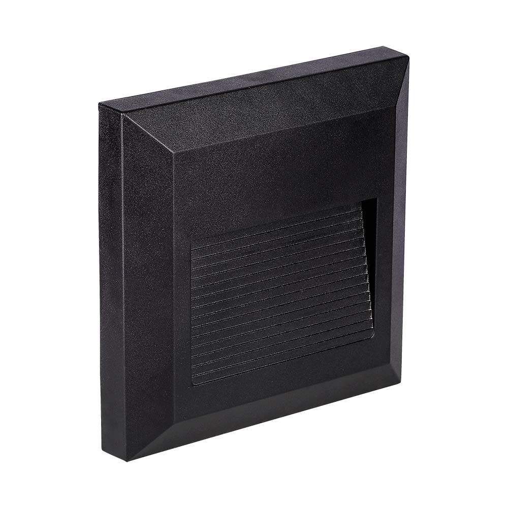 2W LED Step Black Body Square 4000K