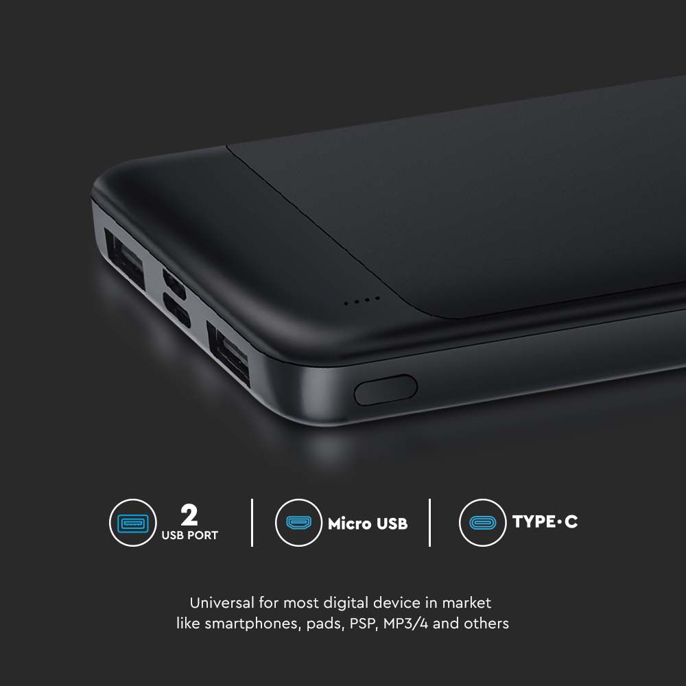 Power Bank 10.000 mAh Colore Nero img 2