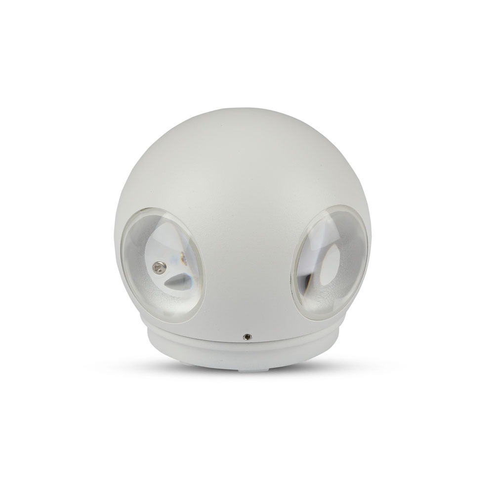 4W LED Wall Light Corpo Bianco Rotondo 4000K IP65