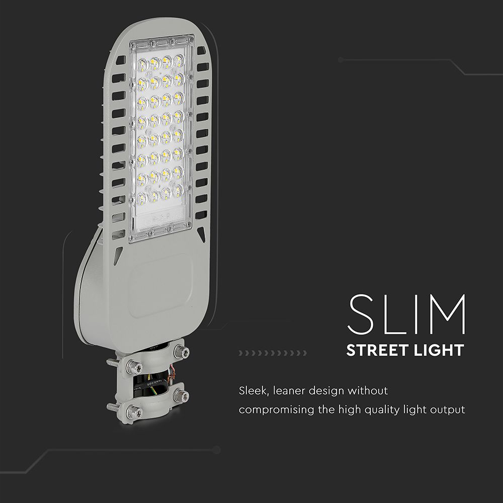 LED Street Light SAMSUNG CHIP 5 Years Warranty - 50W SLIM 4000K 135LM/W img 4