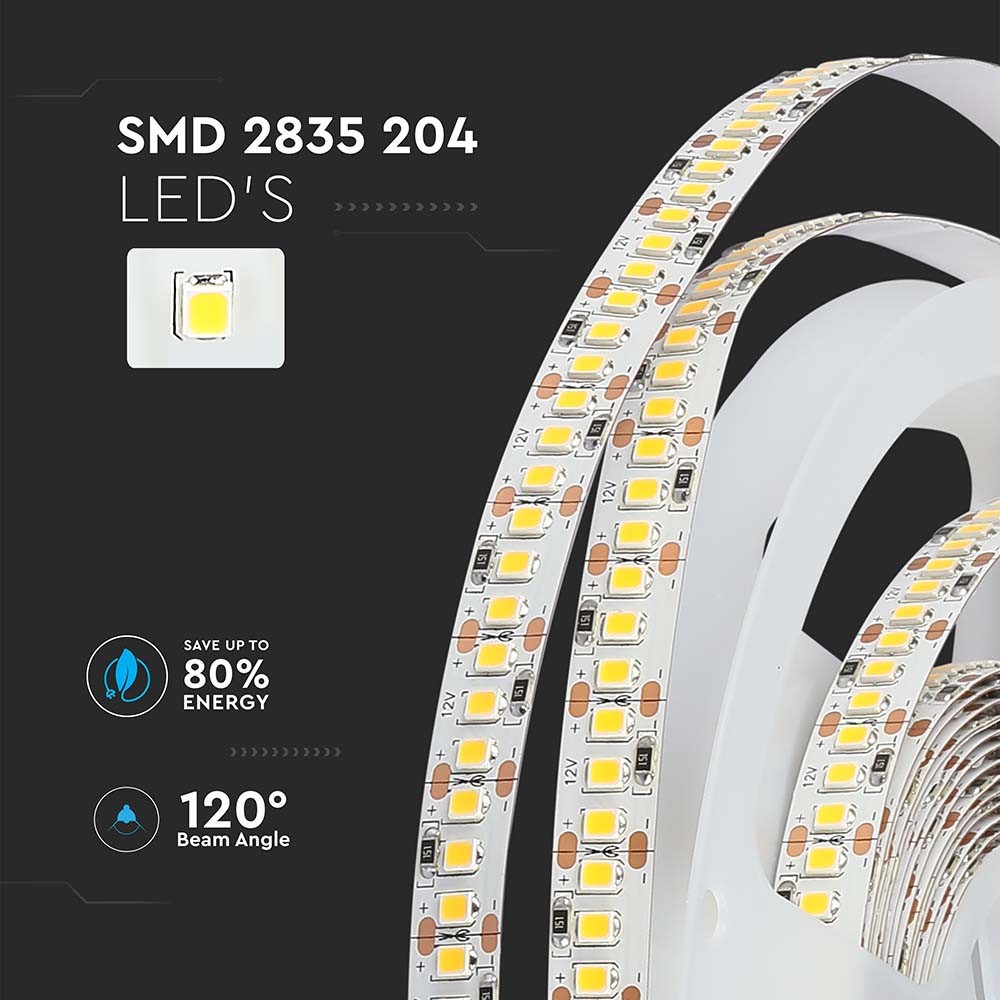 LED Strip SMD2835 - 204 LEDs 6000K IP20 img 2