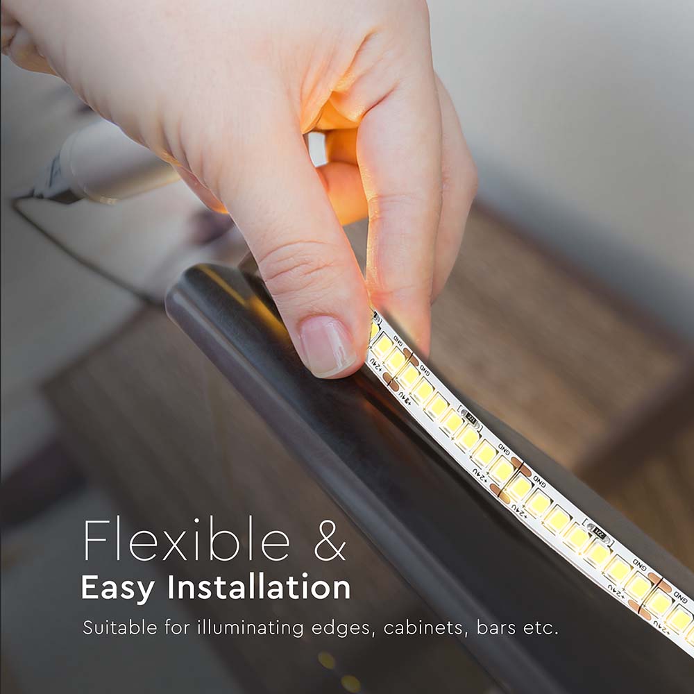 LED Strip SMD2835 - 238 LEDs 24V IP20 3000K  135LM/W img 4