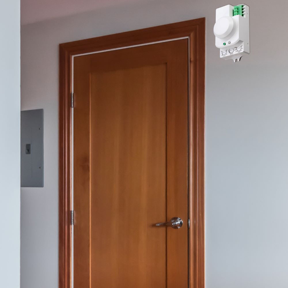 Microwave Sensor Manual Override Function White