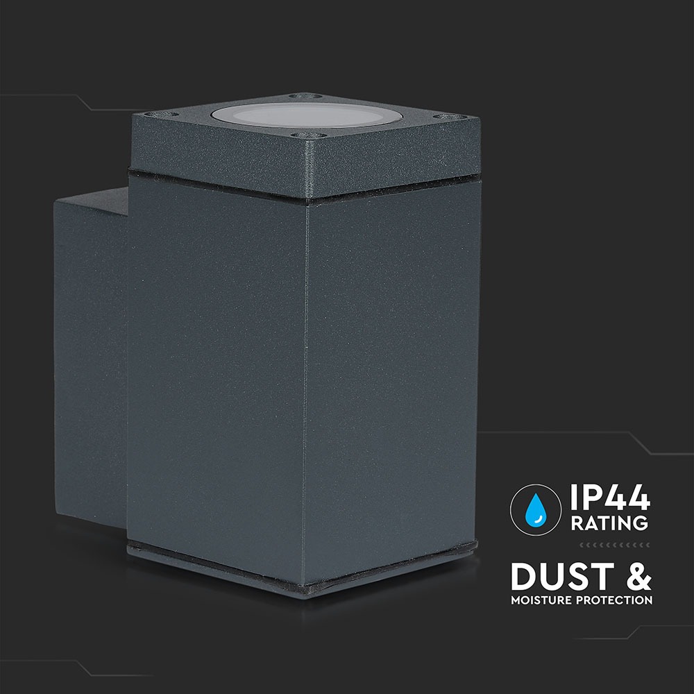 Applique GU10 nero bianco verso il basso