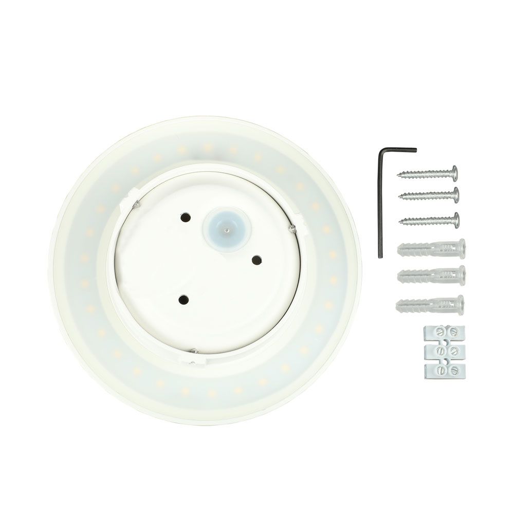 6W Wall Lamp White Body Round IP65 3000K img 3