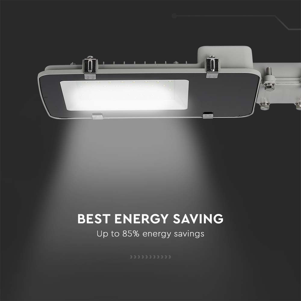 Armatura Stradale LED Chip Samsung 50W Colore Grigio 4000K IP65 img 2