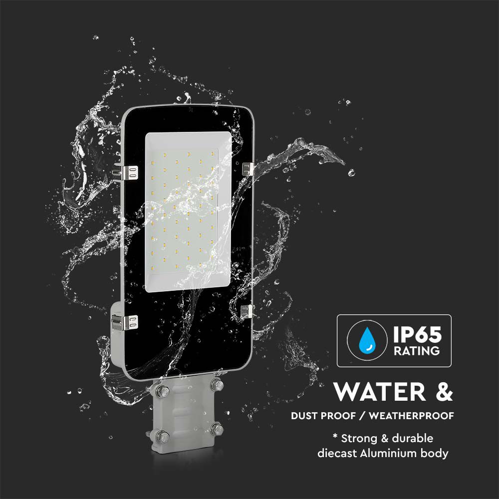 Armatura Stradale LED Chip Samsung 50W Colore Grigio 4000K IP65 img 3