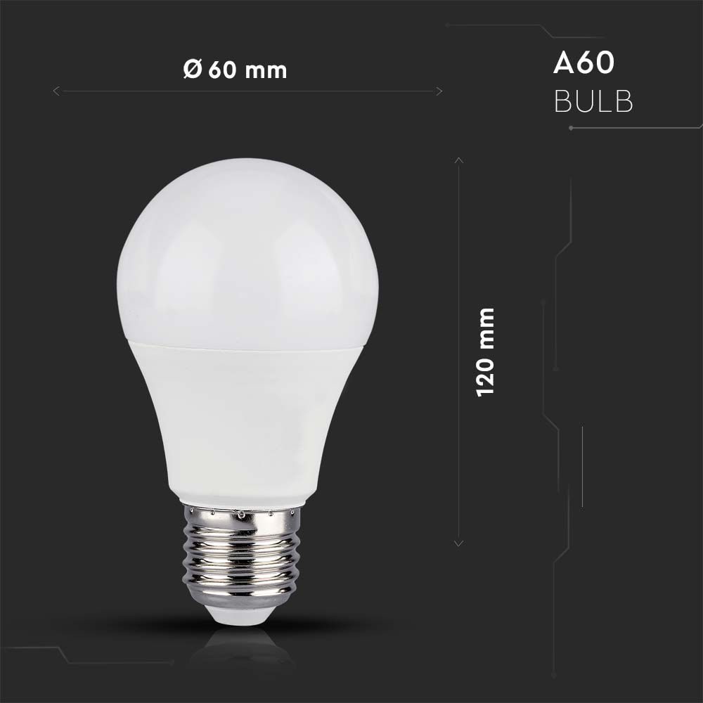 LED Bulb 8.5W E27 A60 With RF Control RGB 3000K Dimmable