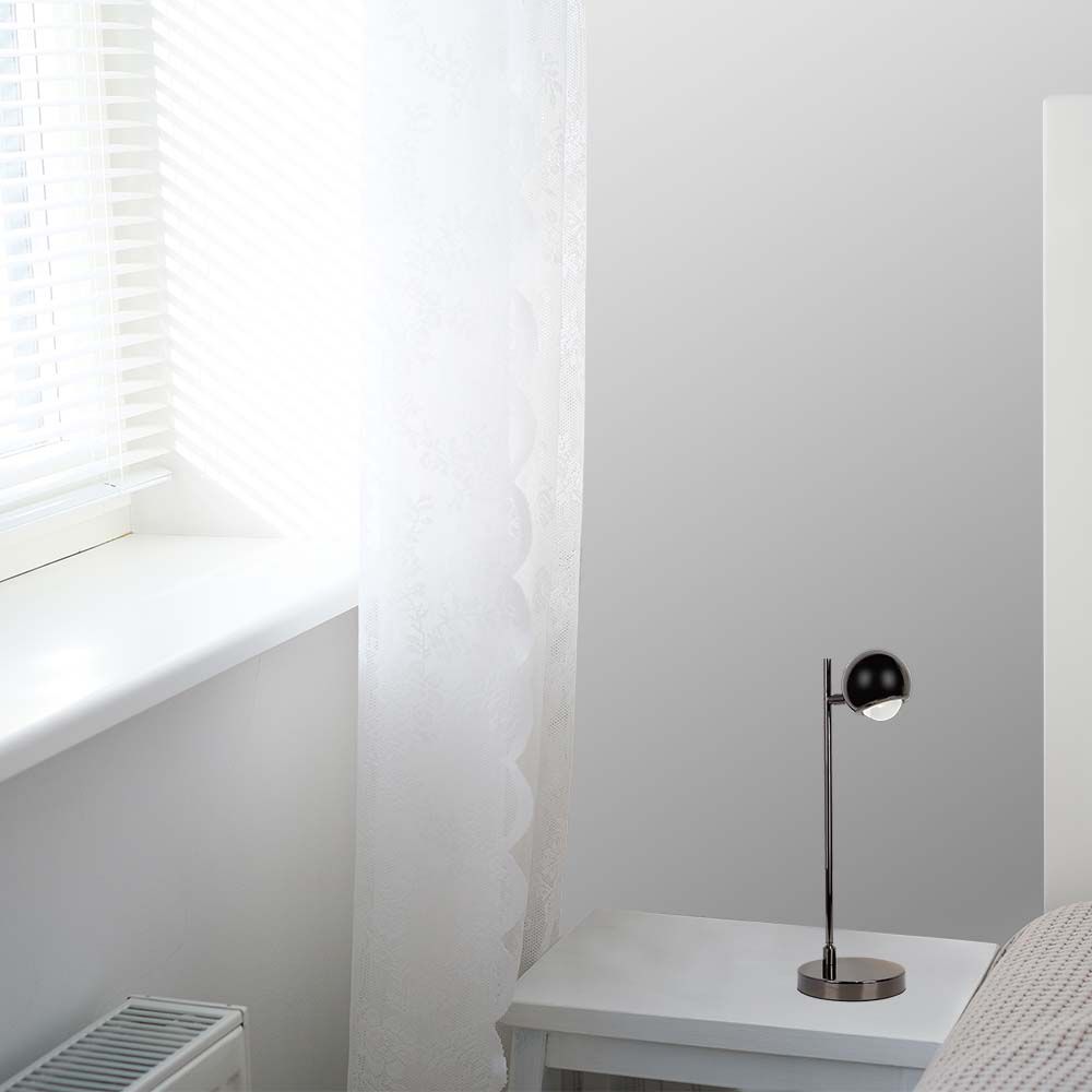 6W Led Table Lamp Black Body 3000K img 1