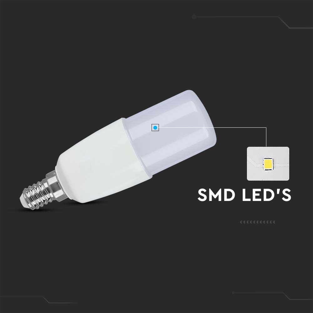 LED Bulb - SAMSUNG CHIP 7.5W E14 T37 Plastic 3000K
