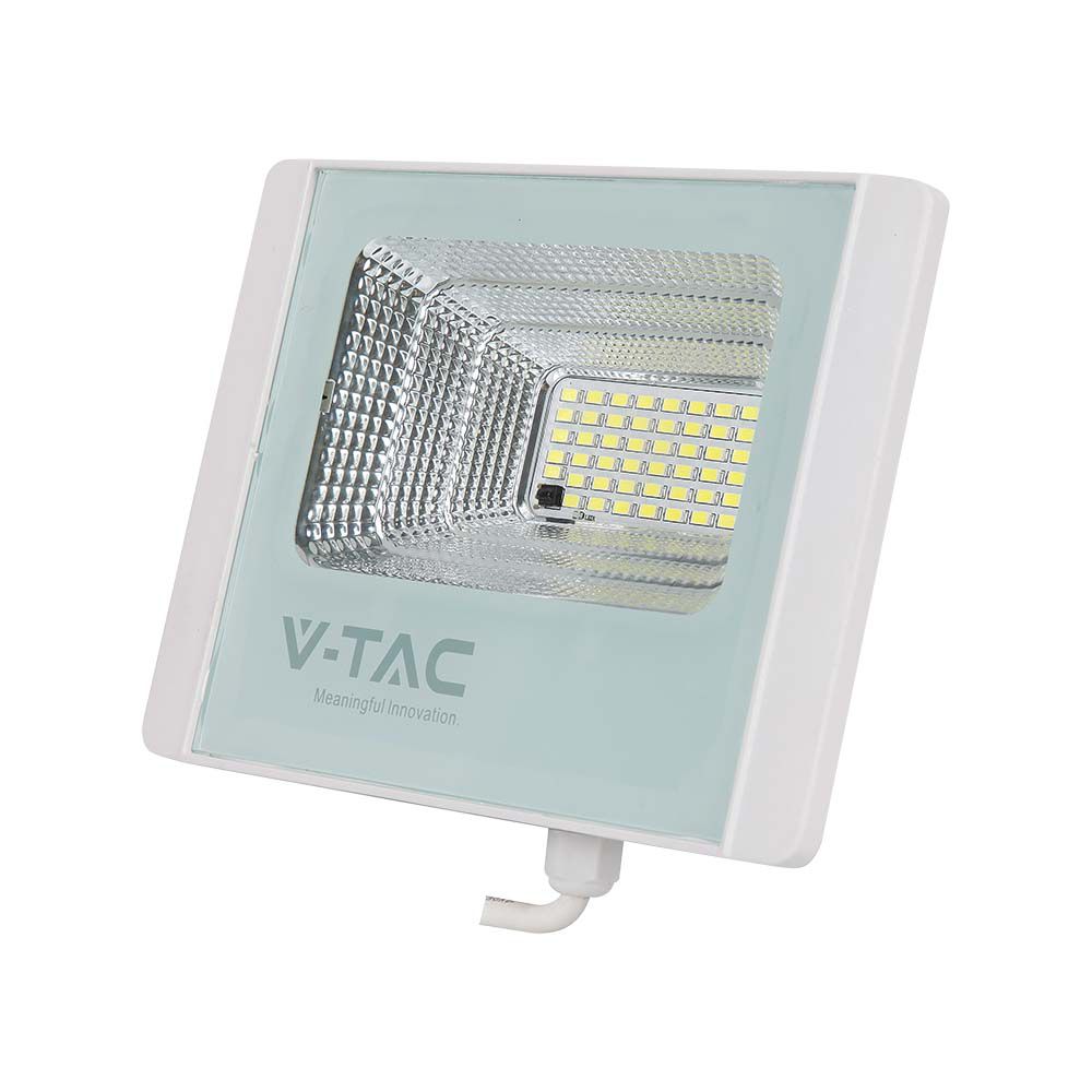 16W LED Solar Floodlight 6000K White Body