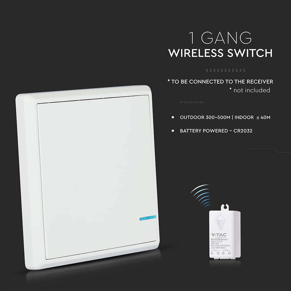 Wireless Switch 1 Gang IP54 img 1