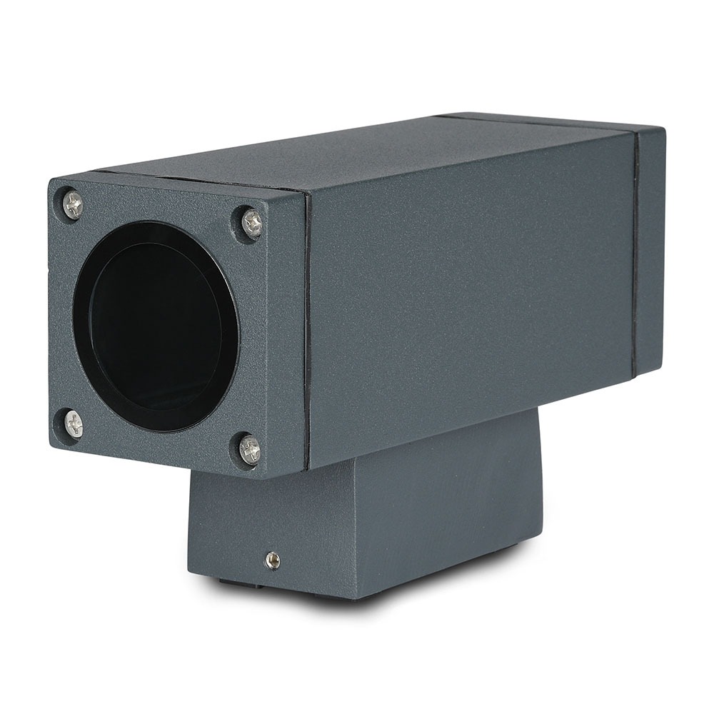 Lampada LED da Muro con Portalampada GU10 Doppio Fascio Luminoso Superiore e Inferiore Colore Grigio Scuro IP44 img 3