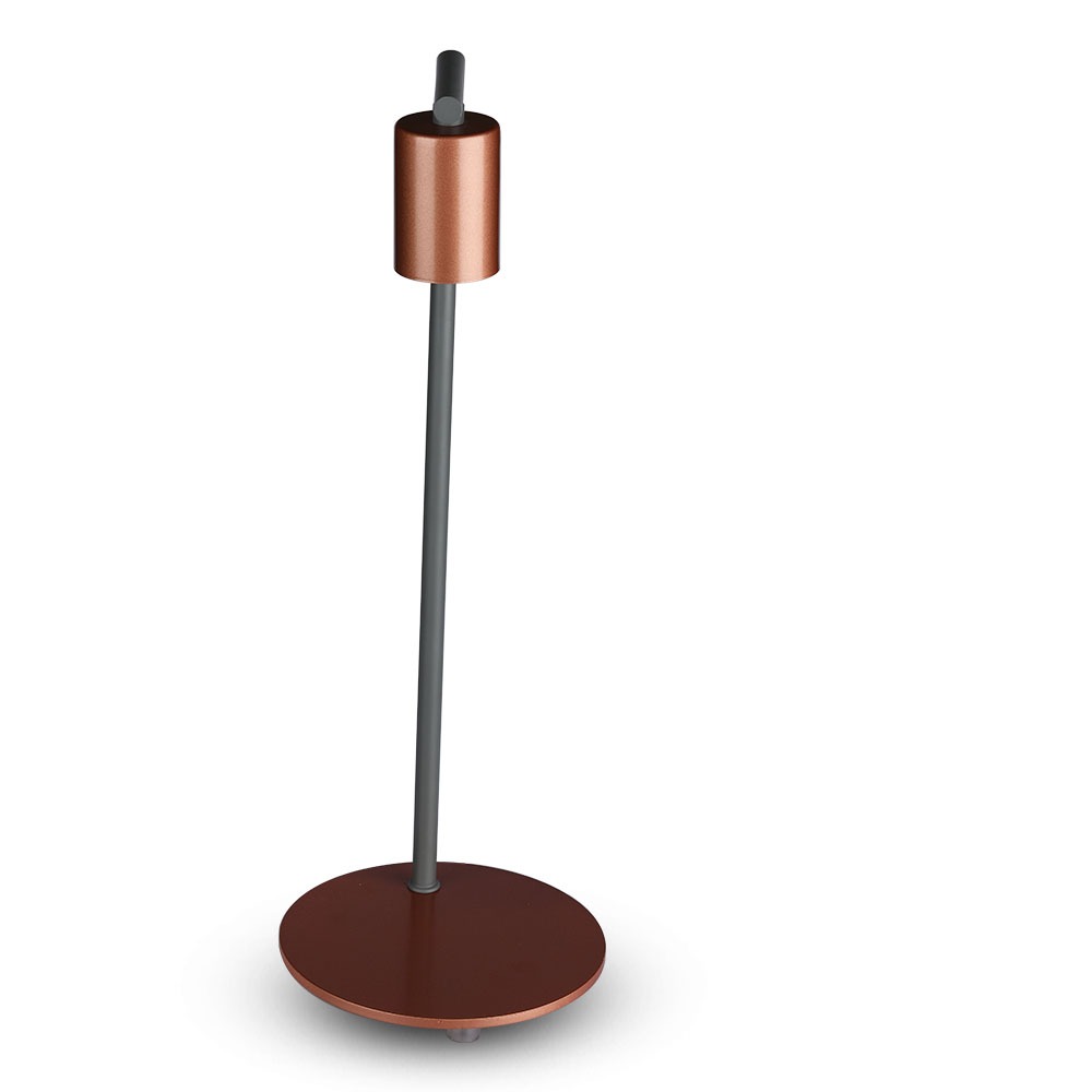 Lampada da tavolo di design E27 Holder Switch Bronzato rosso img 1