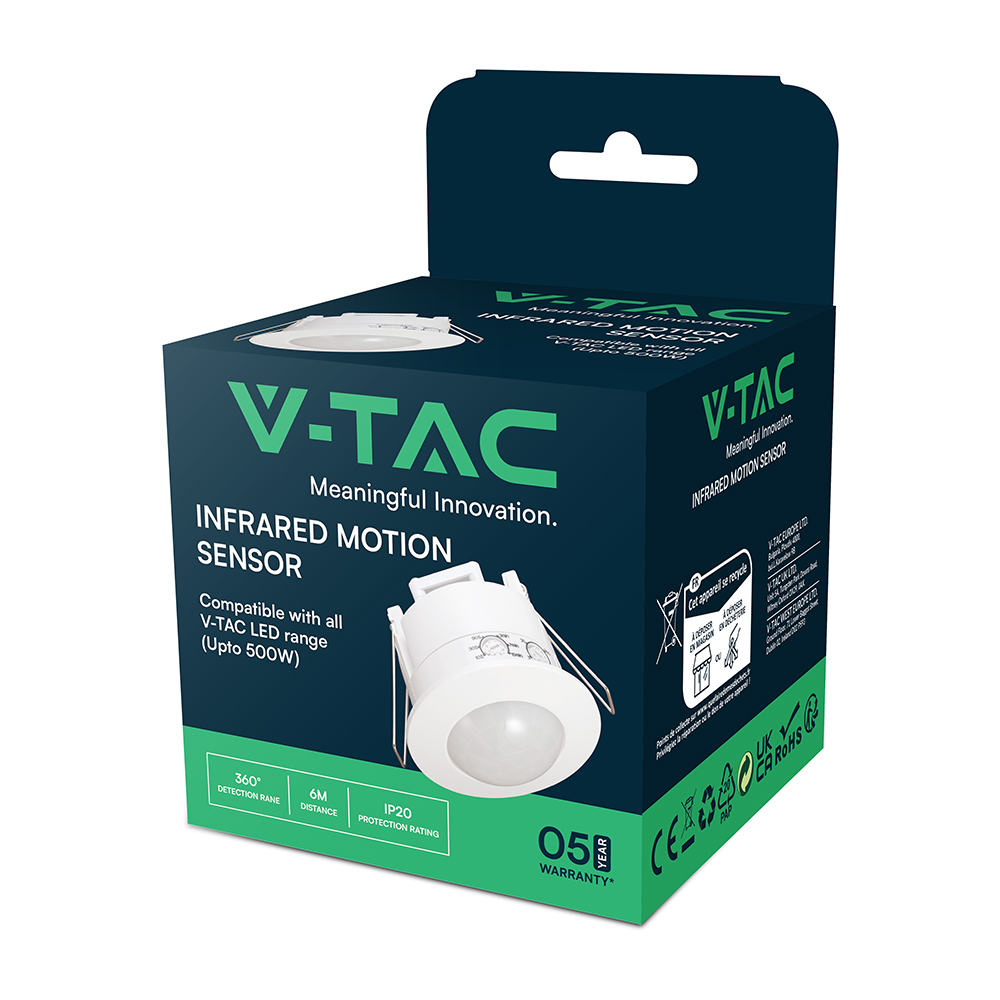 Sensore PIR da soffitto di colore Bianco