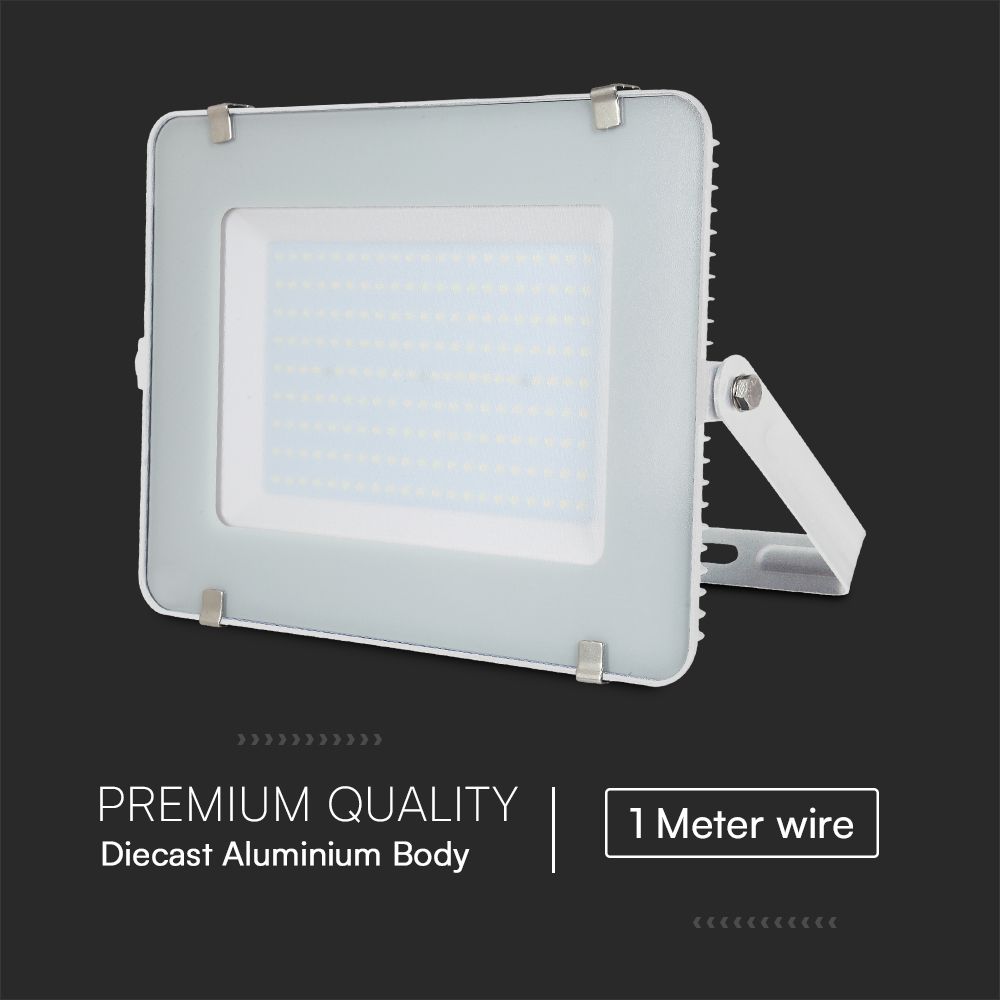 200W LED Floodlight SMD SAMSUNG CHIP G2 White Body 6400K img 3