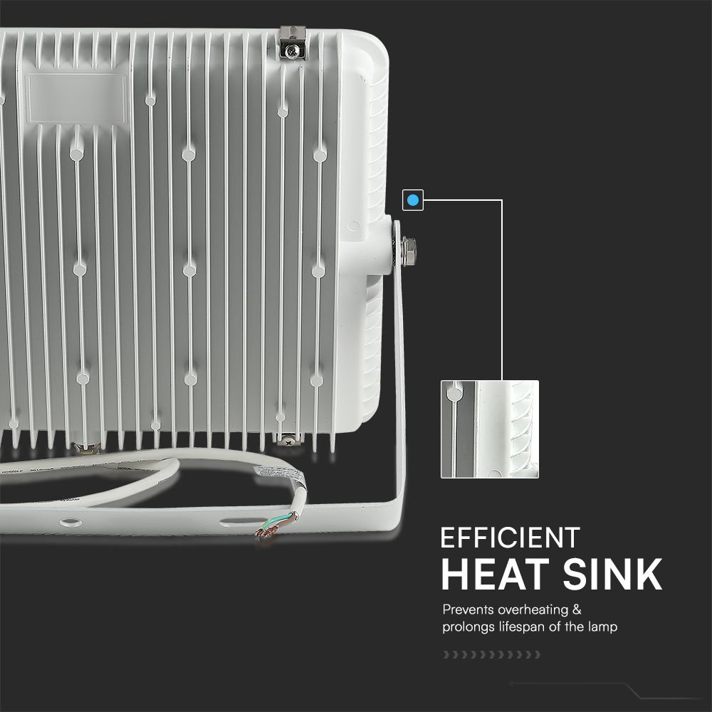 200W LED Floodlight SMD SAMSUNG CHIP G2 White Body 6400K img 1