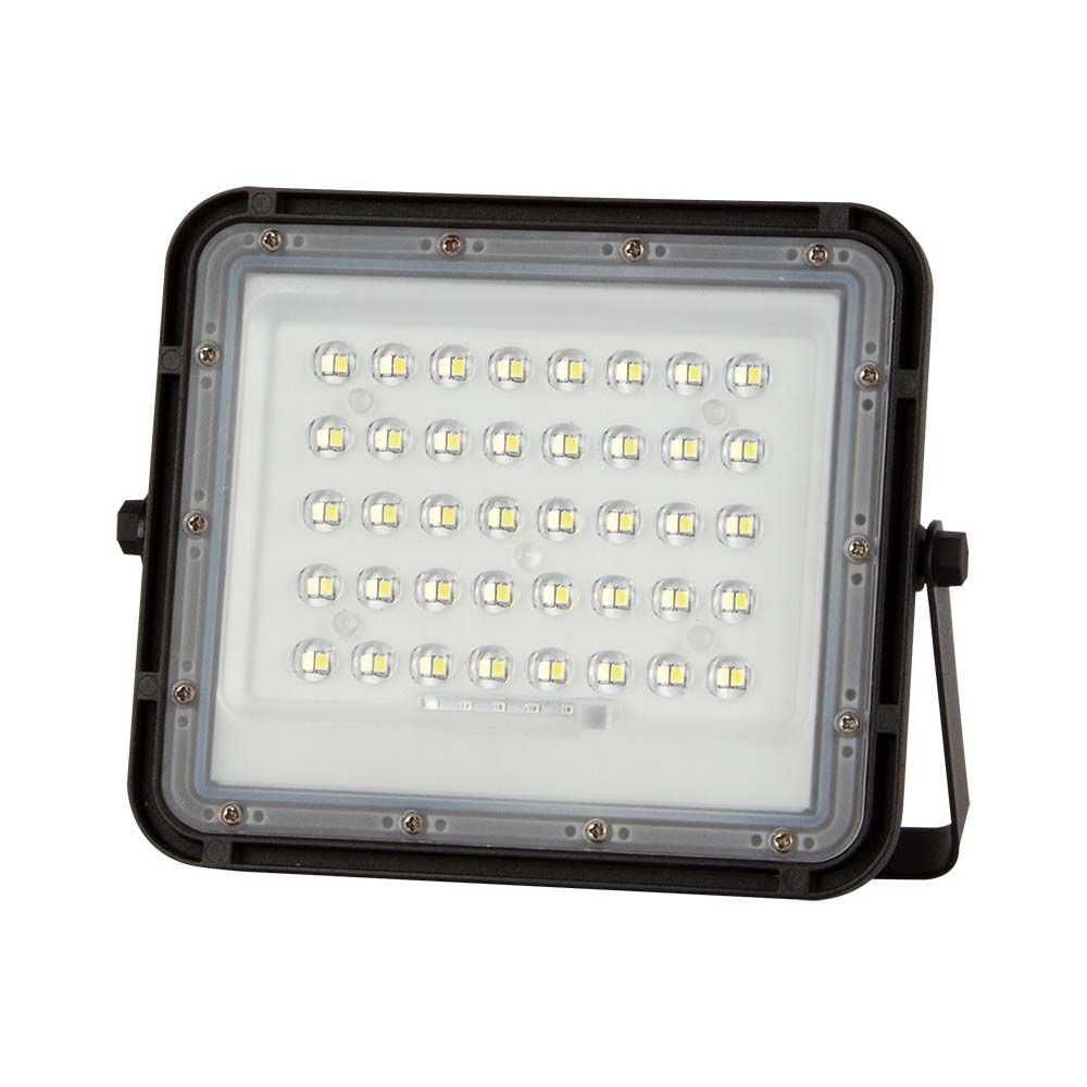 Faro LED con Telecomando e Pannello Solare Colore Nero