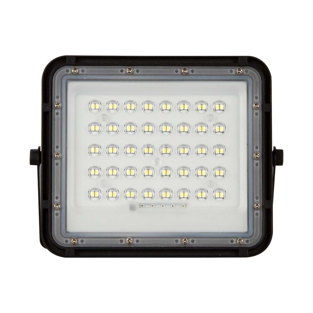 Faro LED con Telecomando e Pannello Solare Colore Nero img 1