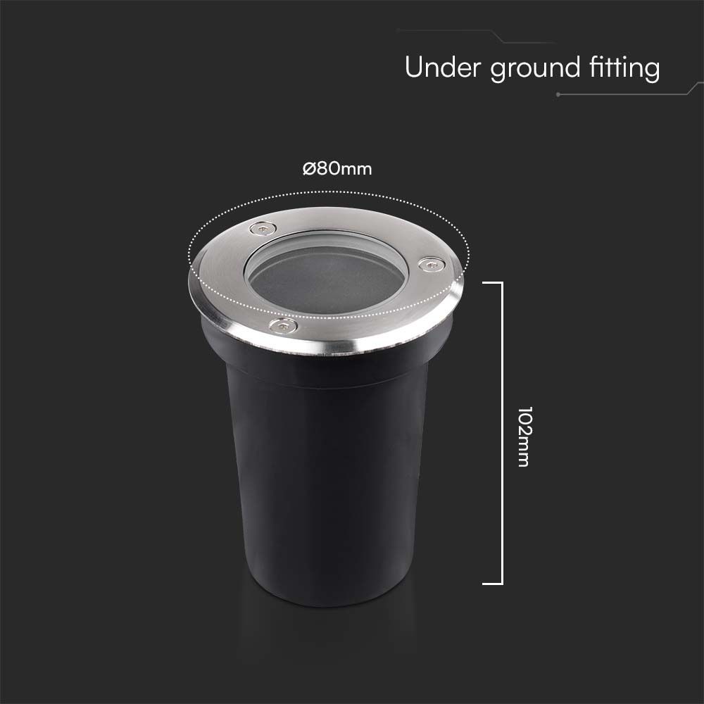 Mini GU10 Underground Fitting Round
