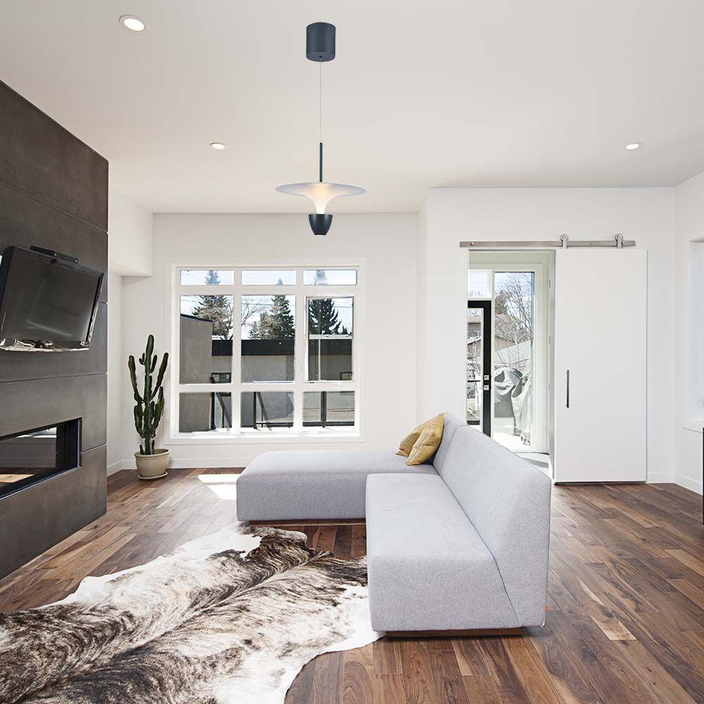 9W LED Designer Hanging Lamp (30*300*1370MM) WhiteCrey Body 3000K Adjustable Height img 1