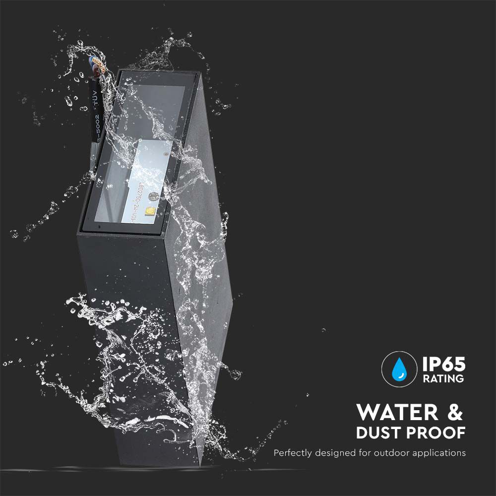 4W LED Wall Light Black 3000K img 1