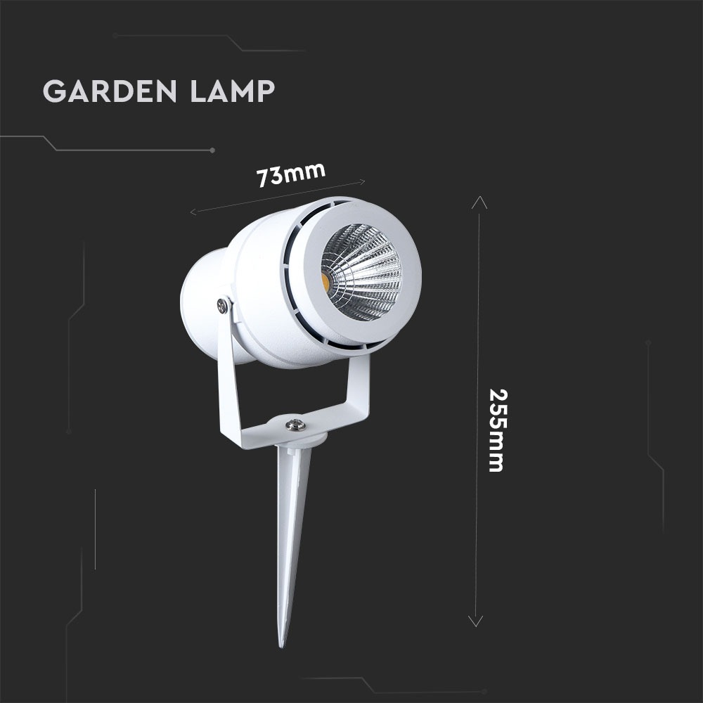 12W LED picchetto per Giardino Corpo Bianco Luce Verde