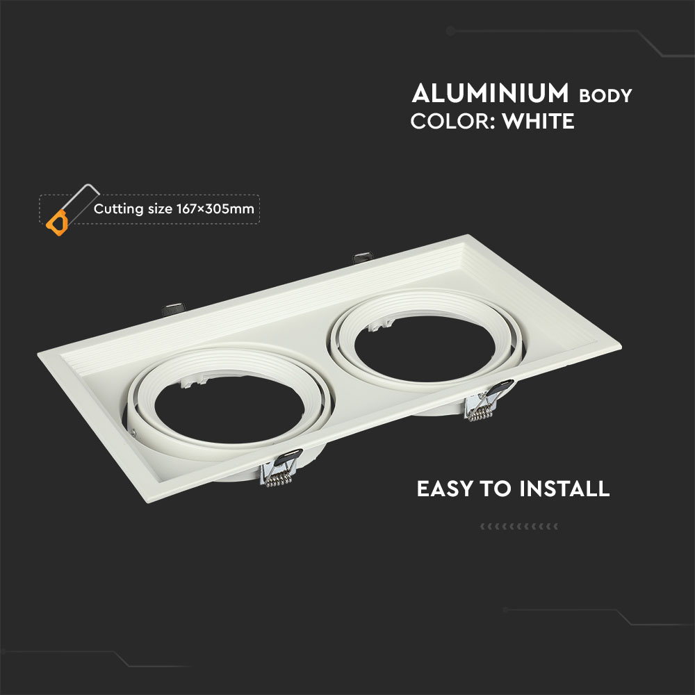 Plafoniere aperte 2xAR111