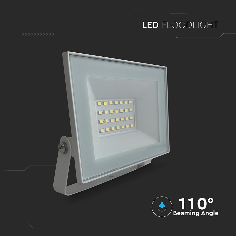 20W LED Floodlight 6500K White Body img 2